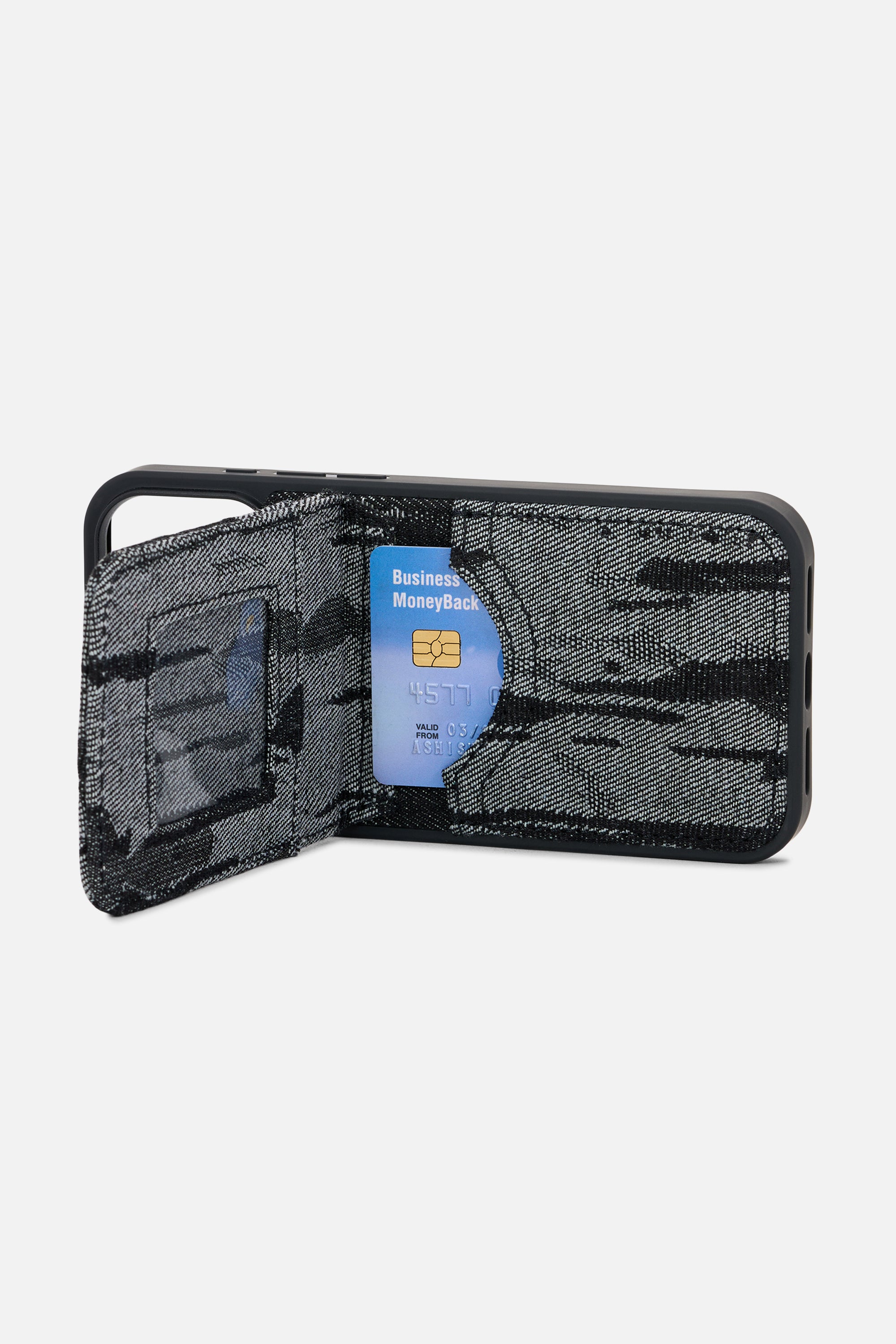 iPhone Wallet Case – Abstract Denim