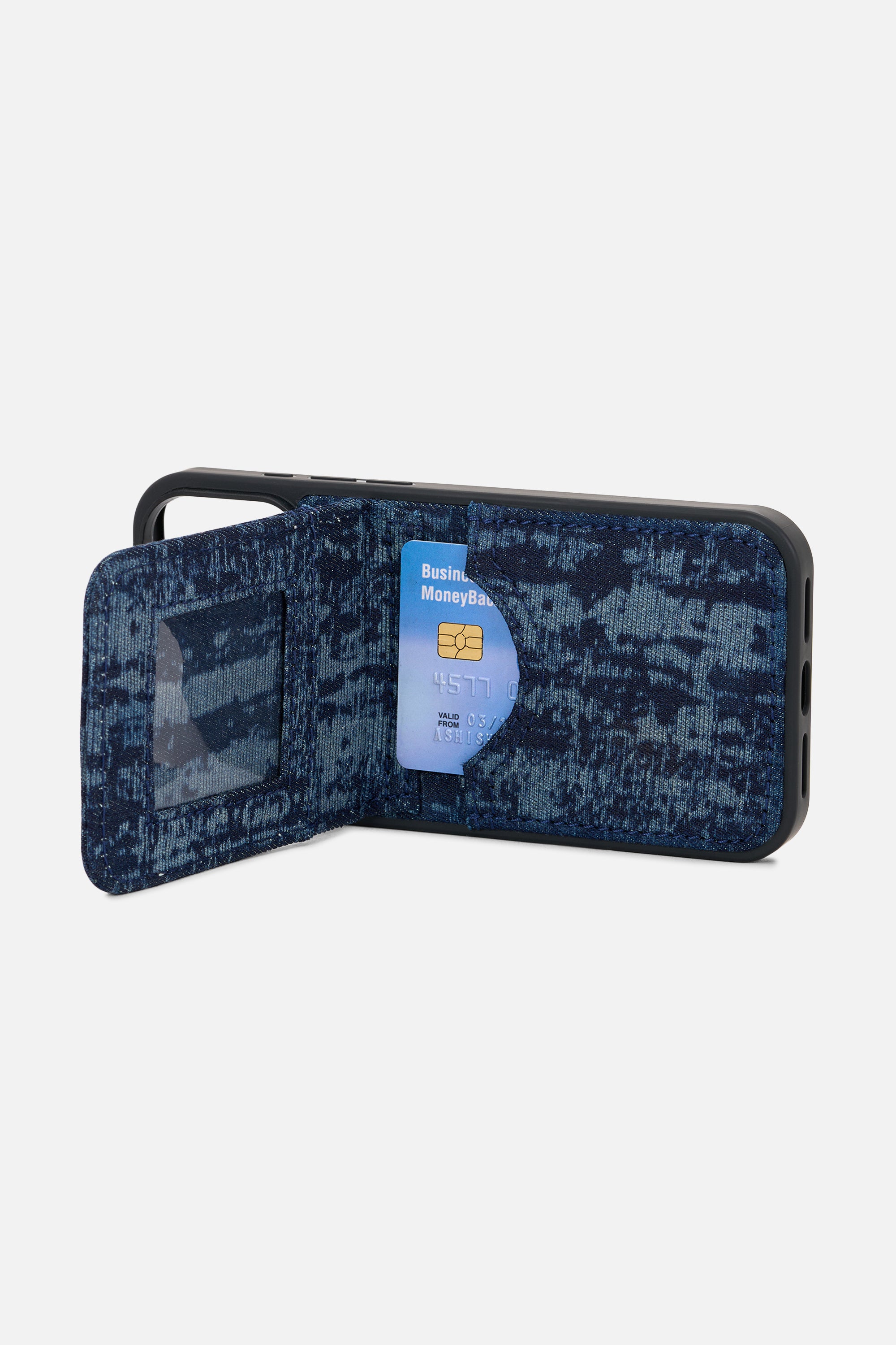 iPhone Wallet Case – Indigo Camo