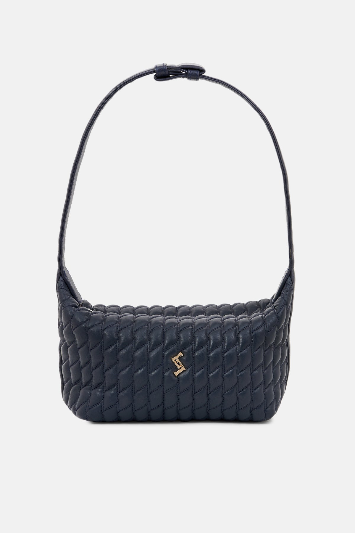 MIRA - Quilted Shoulder Bag - Navy