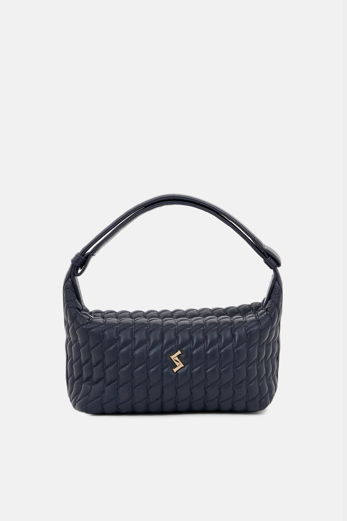 MIRA - Quilted Shoulder Bag - Navy