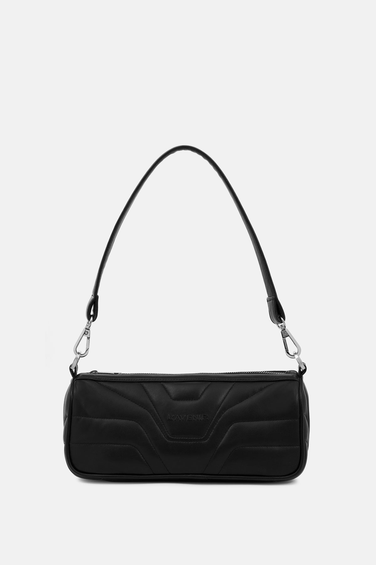 VOSS- SCULPTED BAG - BLACK