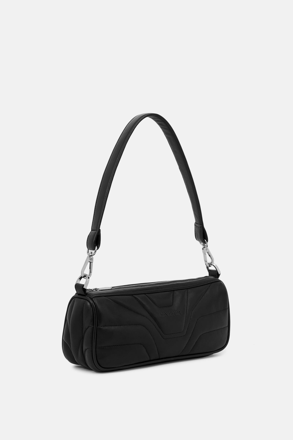 VOSS- SCULPTED BAG - BLACK