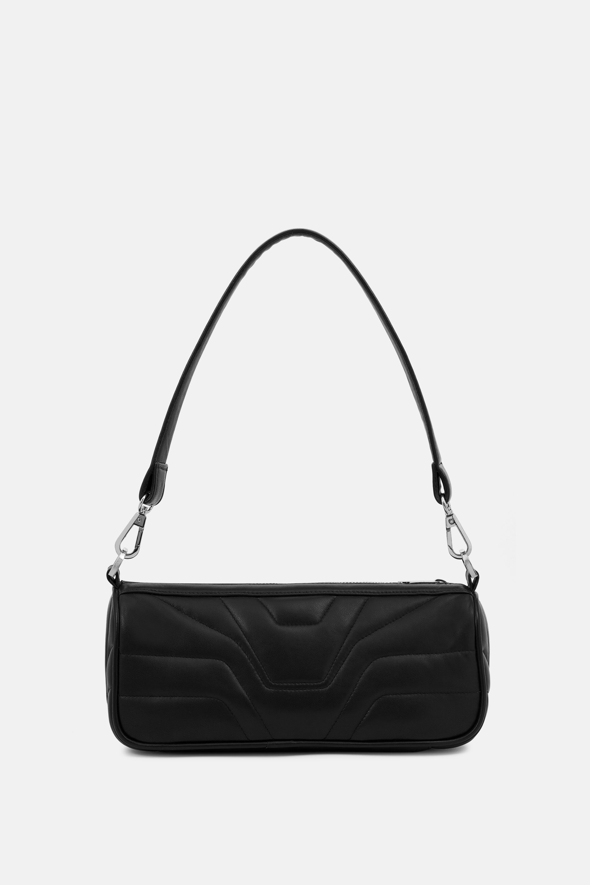 VOSS- SCULPTED BAG - BLACK