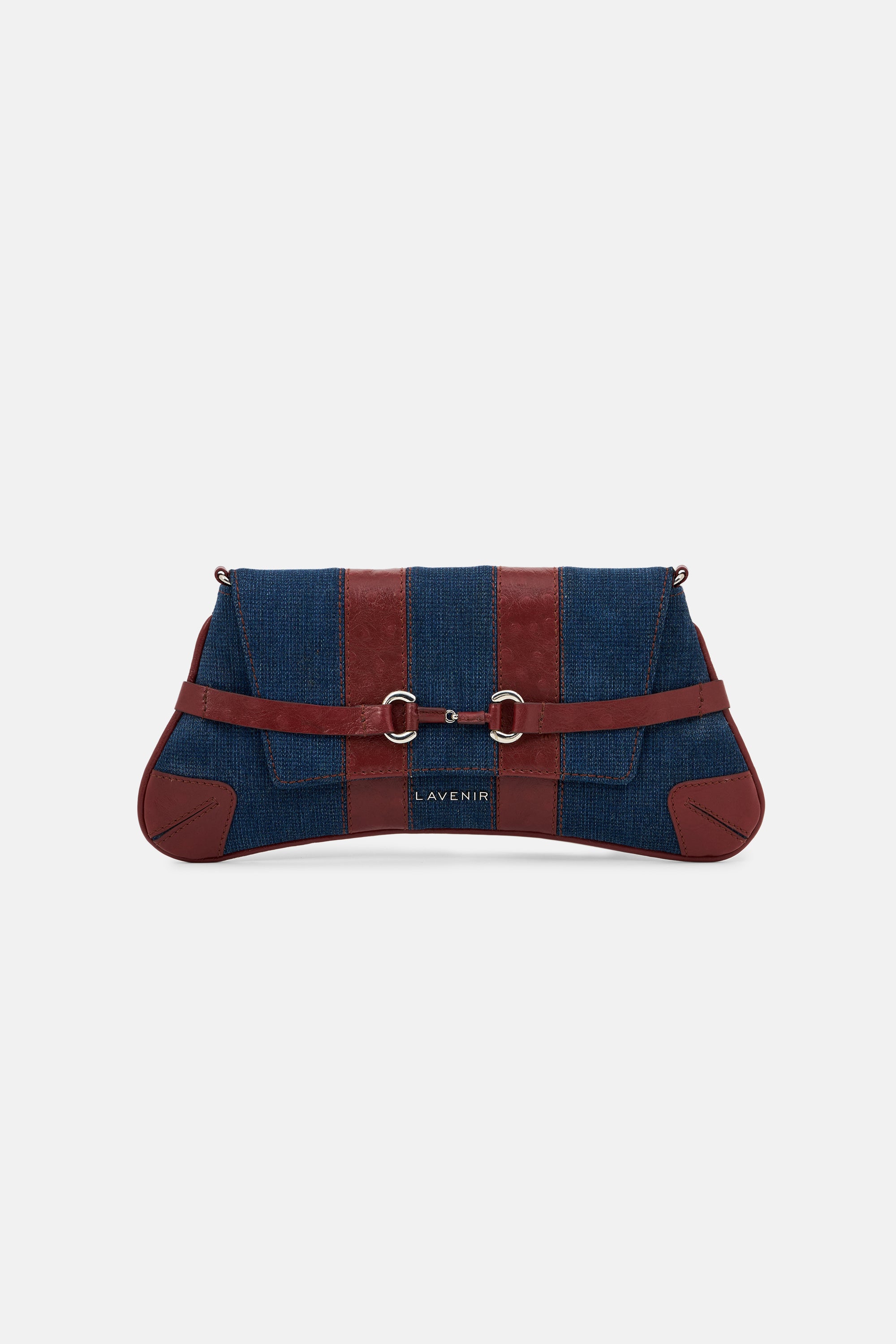 VIVARA - Convertible Clutch & Shoulder Bag - Denim