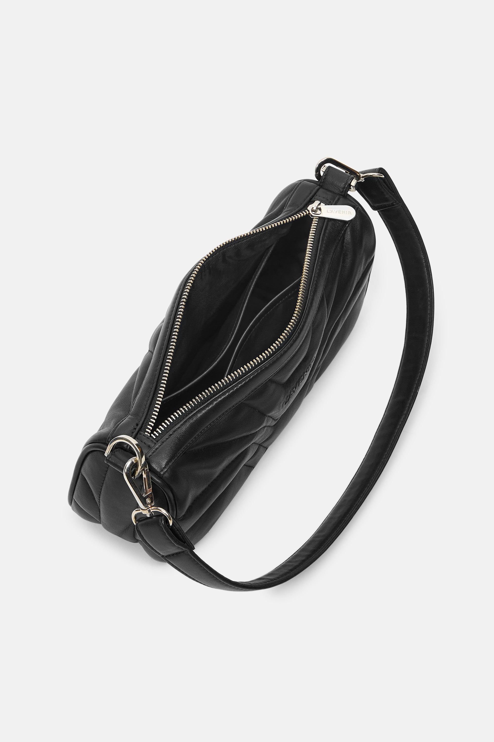 VOSS- SCULPTED BAG - BLACK