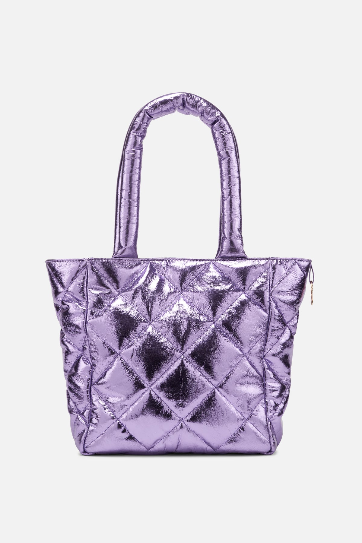 Ophidia - Wrinkle Metallic Tote - Iris Purple Metallic