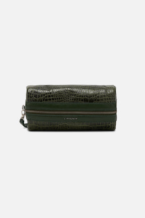 Byron - Utility Travel Kit - Croco Deep Lichen Green