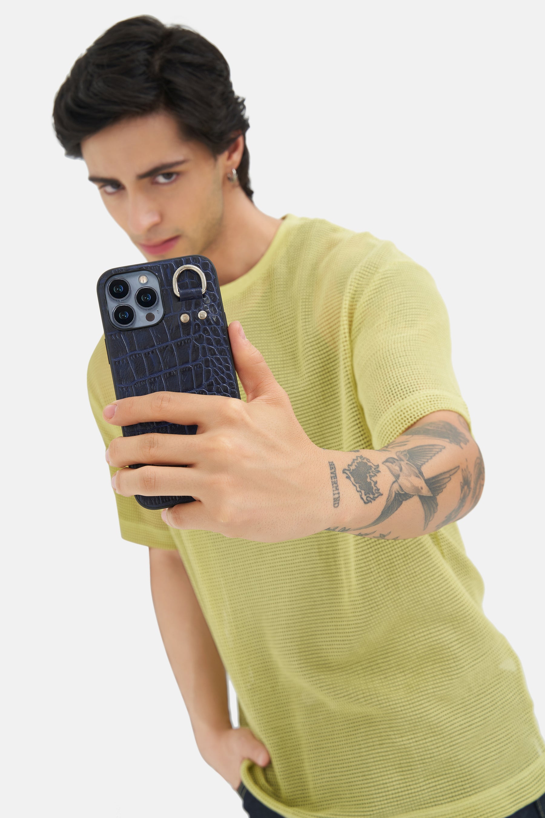 Iphone Case - Luxe Chained - Croco Ocean Caven Blue