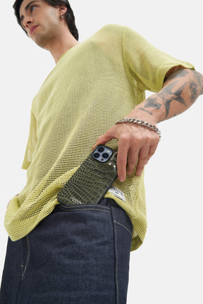 Iphone Case - Luxe Chained  - Deep Lichen Green