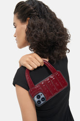 Iphone Case - Puff Handle™ - Red Patent Metallic