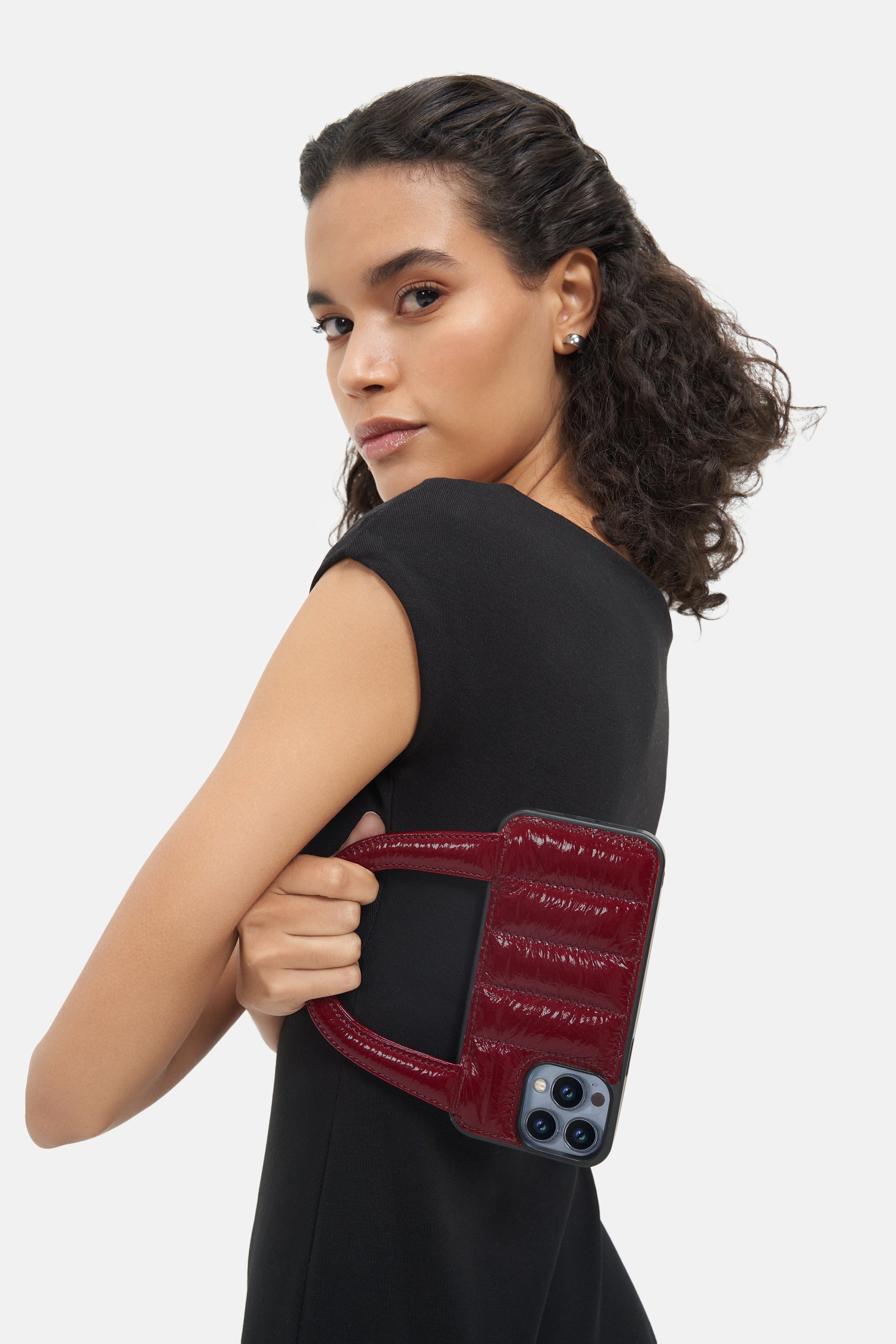Iphone Case - Puff Handle™ - Red Patent Metallic