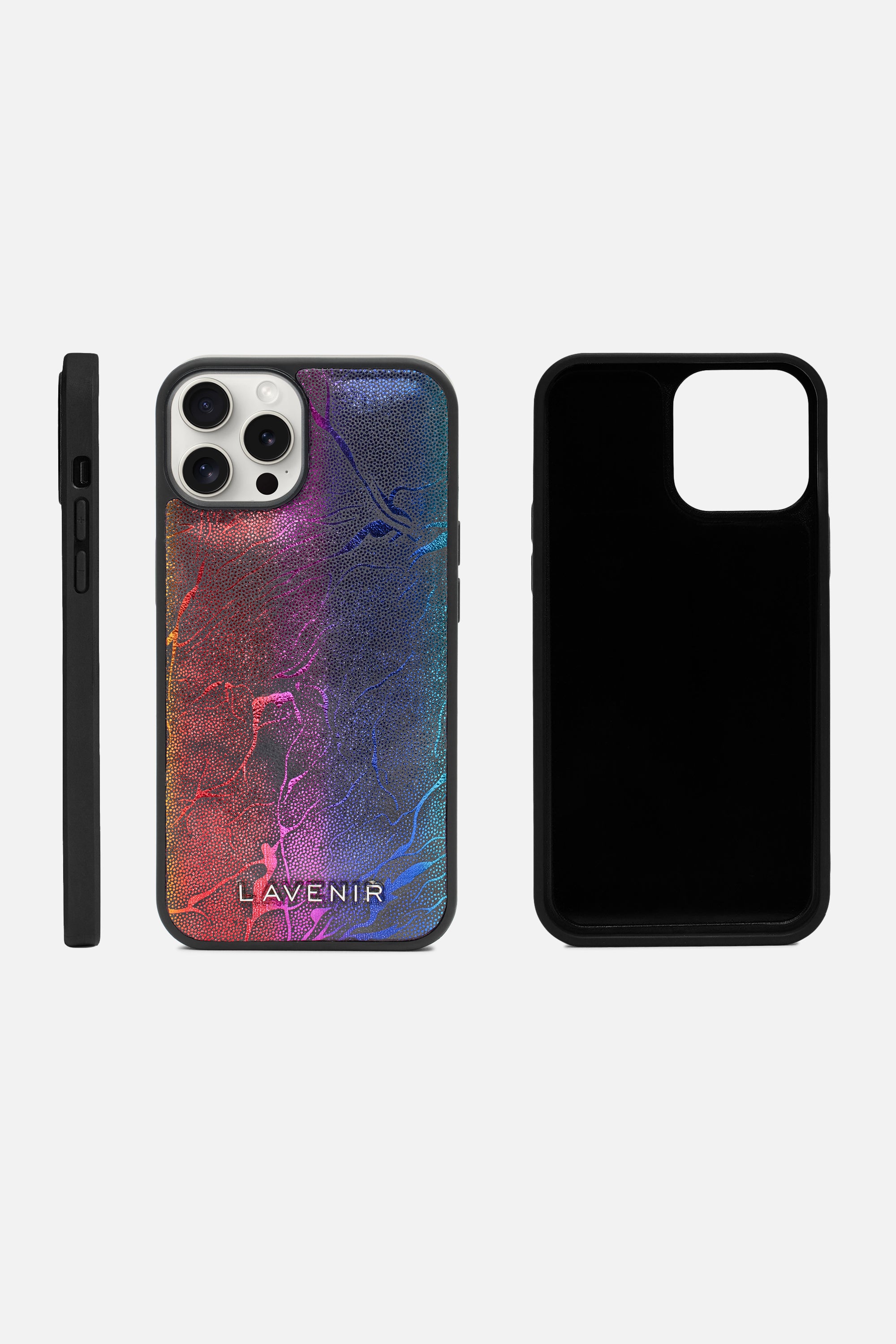 iPhone Puffy Case - Rainbow Metallic