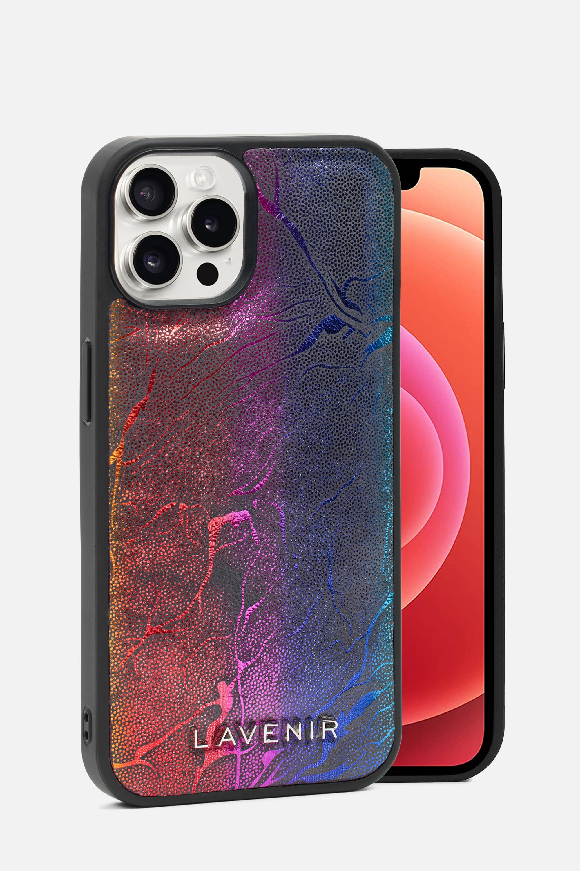 iPhone Puffy Case - Rainbow Metallic