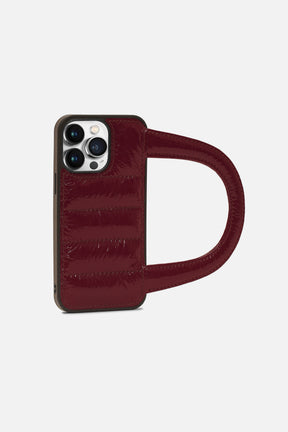 Iphone Case - Puff Handle™ - Red Patent Metallic