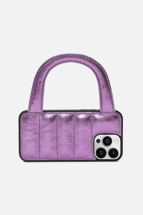 iPhone Case - Puff Handle™ - Iris Purple Metallic