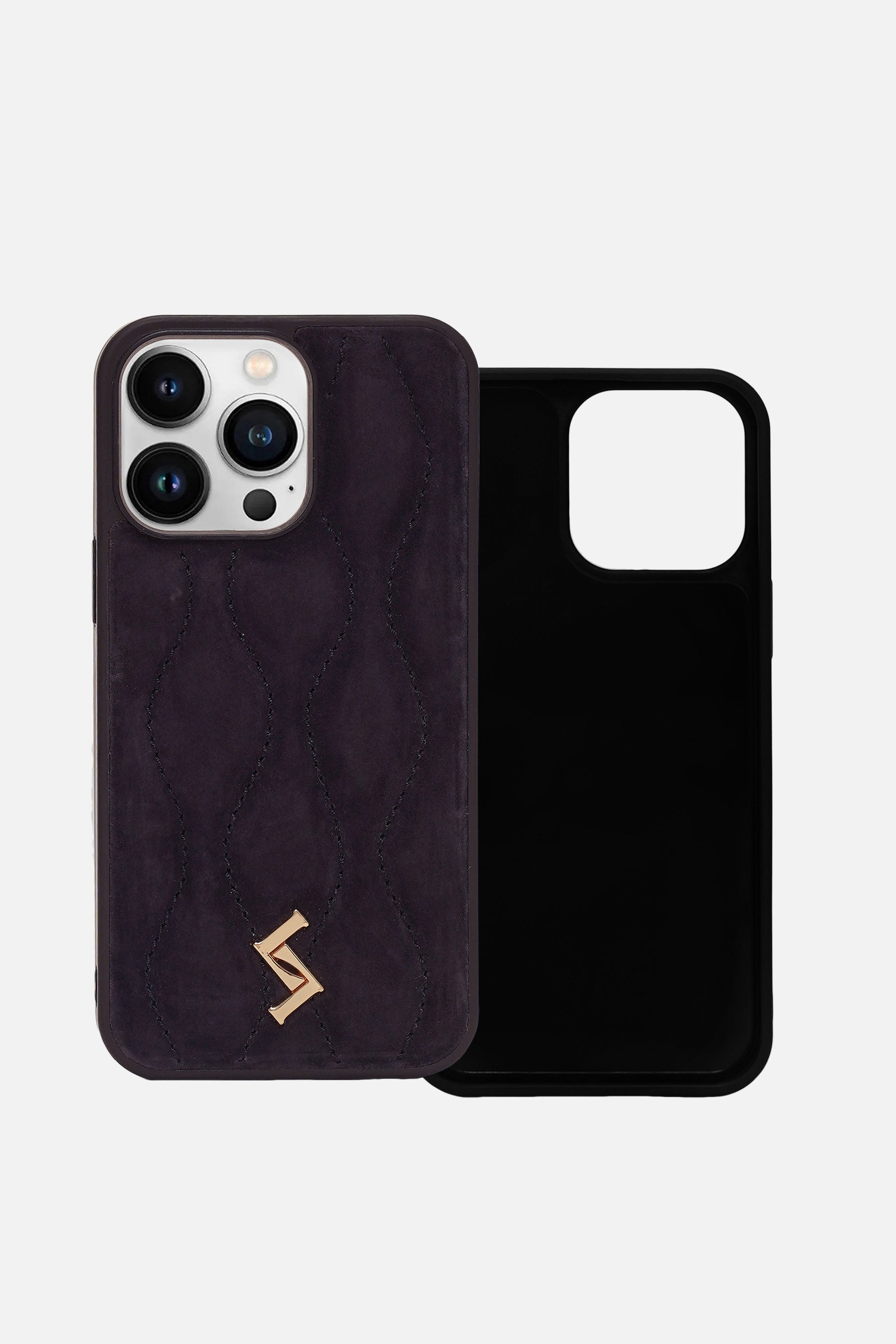 iPhone Case - Puffer Diamond Curves Monogram™ - Navy Blue