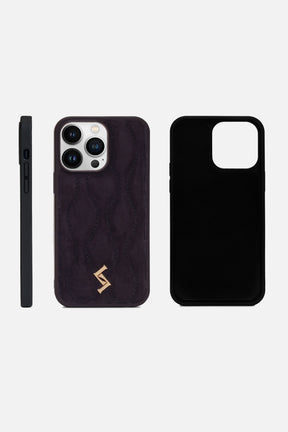 iPhone Case - Puffer Diamond Curves Monogram™ - Navy Blue