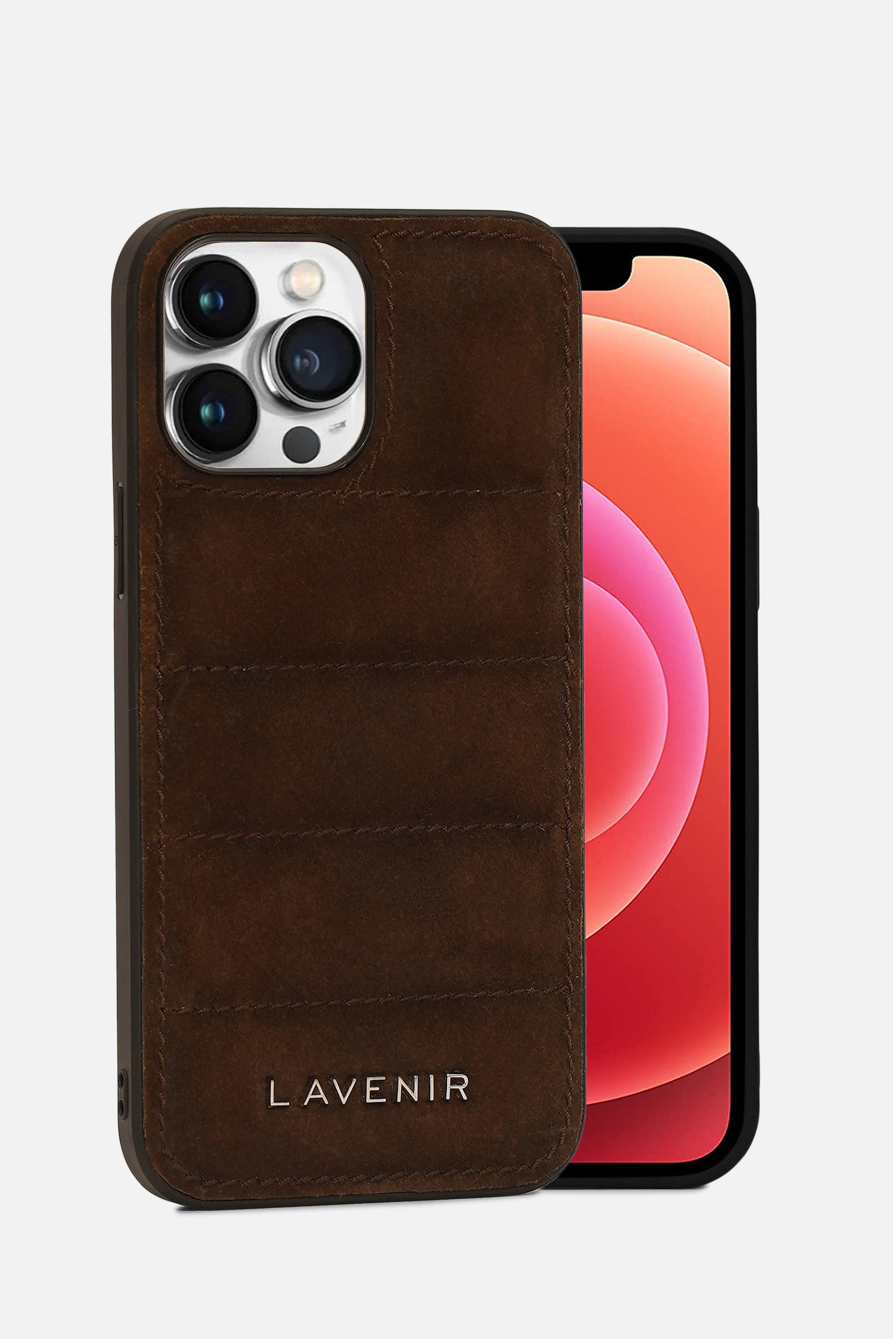 Iphone Puffer Case - Quilted - Brown