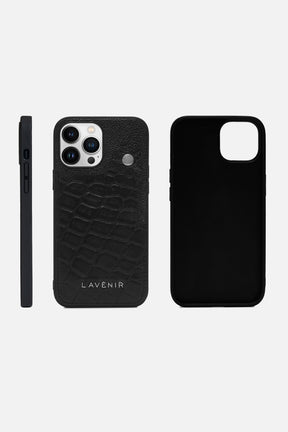 Iphone Case - Poppers Card Pocket - Black