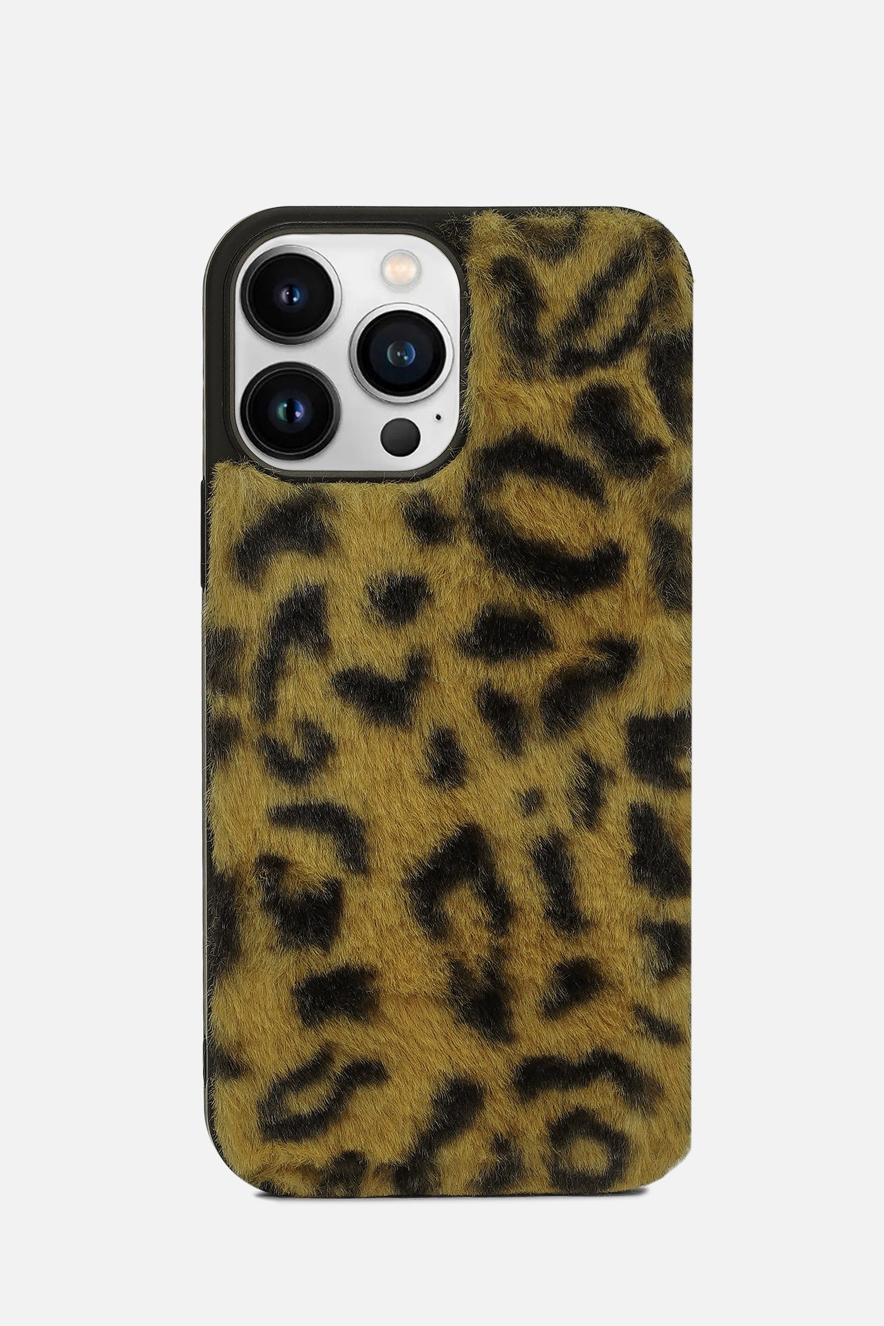 iPhone Printed Fur Case - Strong Orange