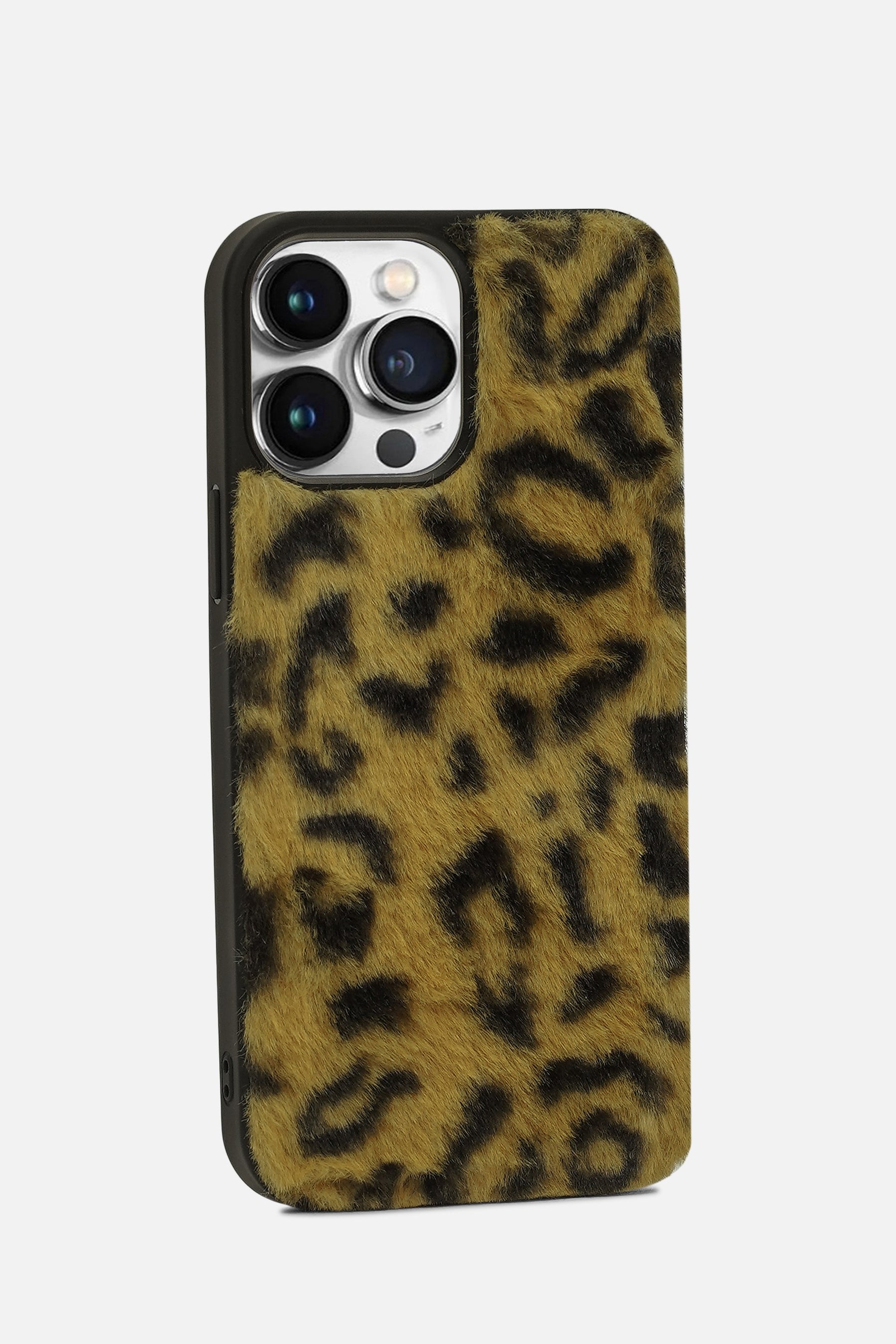iPhone Printed Fur Case - Strong Orange