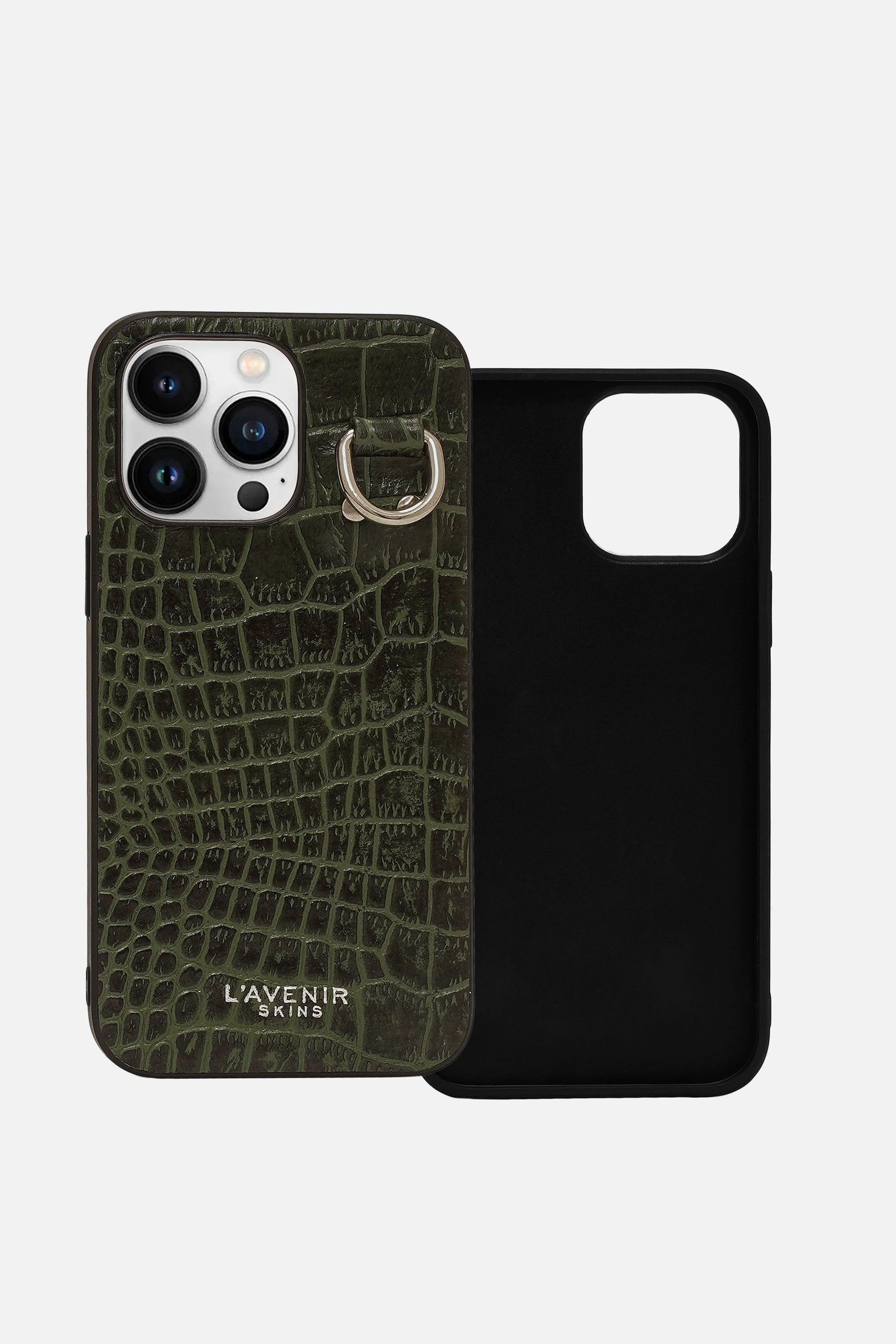 iPhone Case - Luxe Chained  - Deep Lichen Green