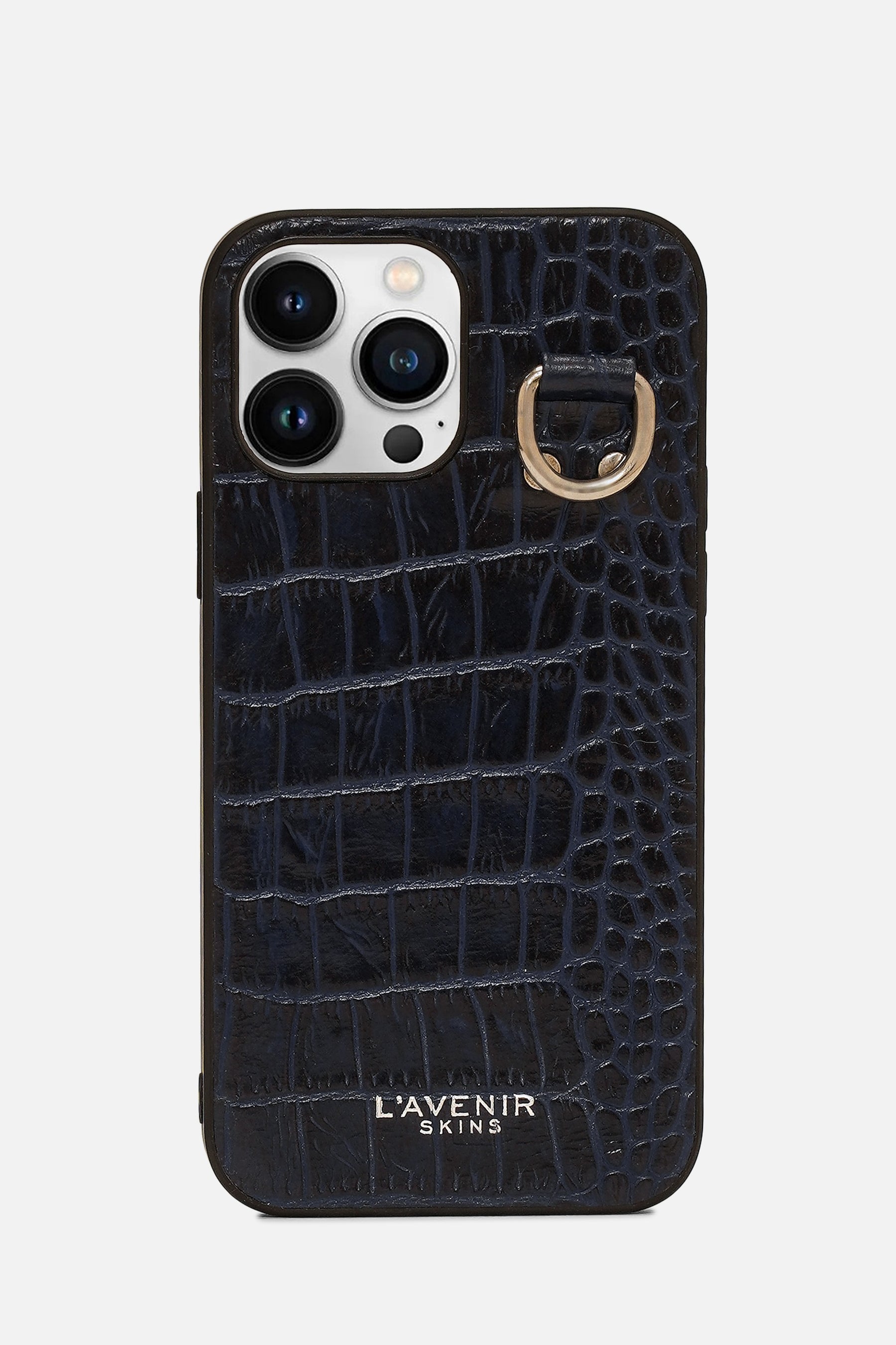 iPhone Case - Luxe Chained - Croco Ocean Caven Blue