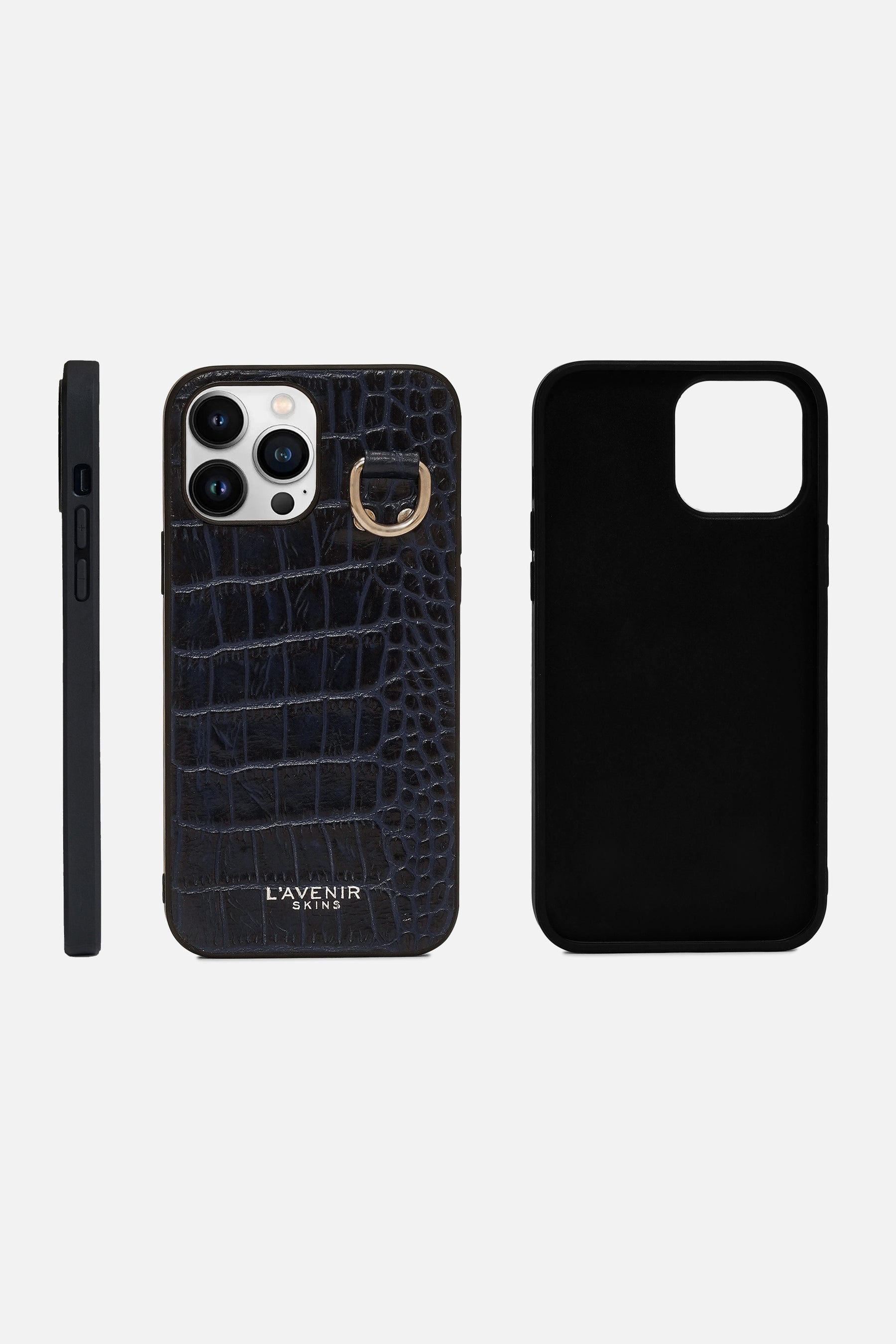 Iphone Case - Luxe Chained - Croco Ocean Caven Blue