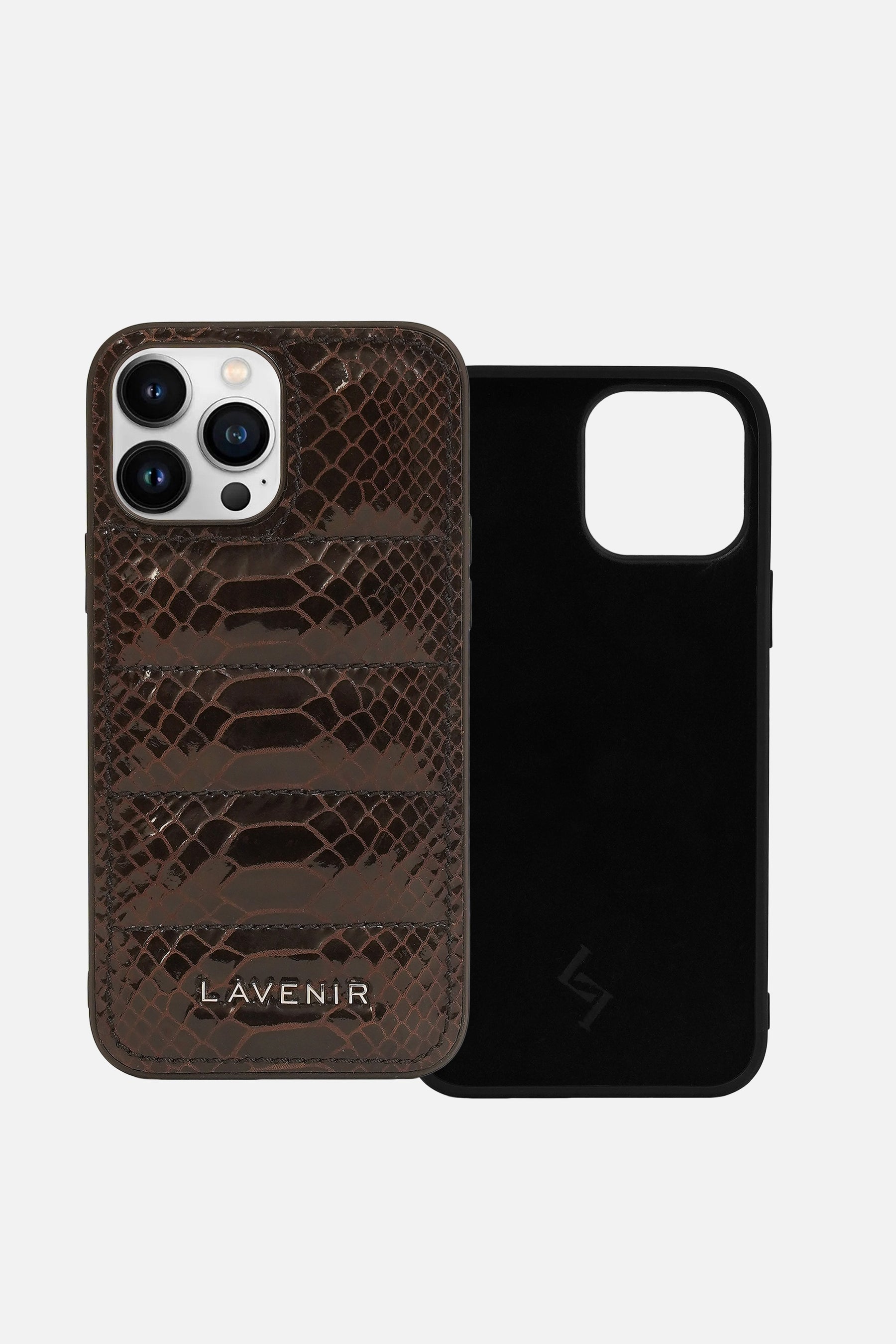 iPhone Puffer Case - Quilted - Snake Print