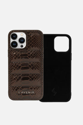 Iphone Puffer Case - Quilted - Snake Print