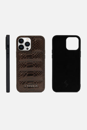 iPhone Puffer Case - Quilted - Snake Print