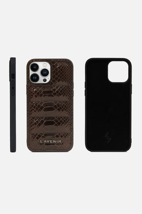 Iphone Puffer Case - Quilted - Snake Print