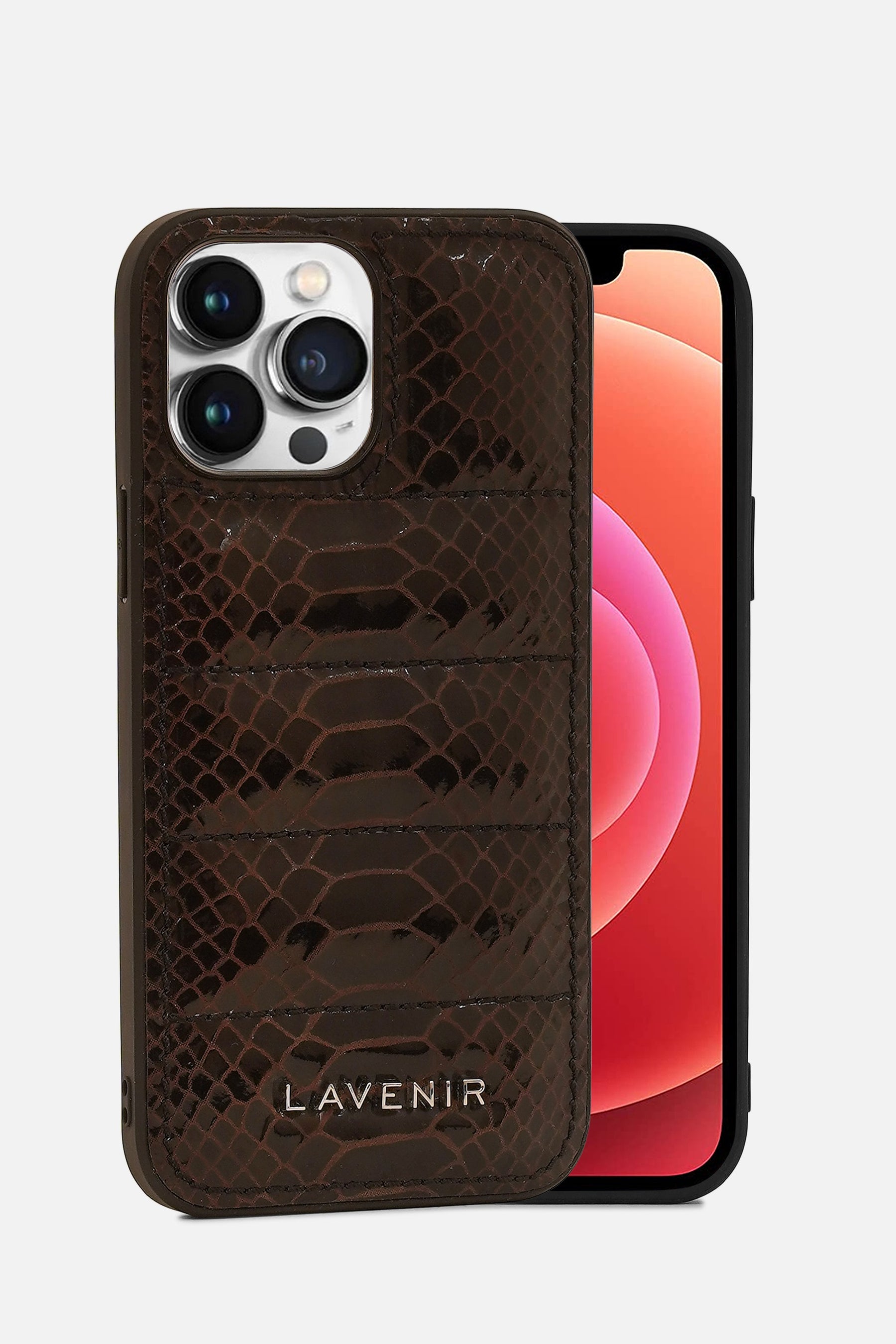 Iphone Puffer Case - Quilted - Snake Print