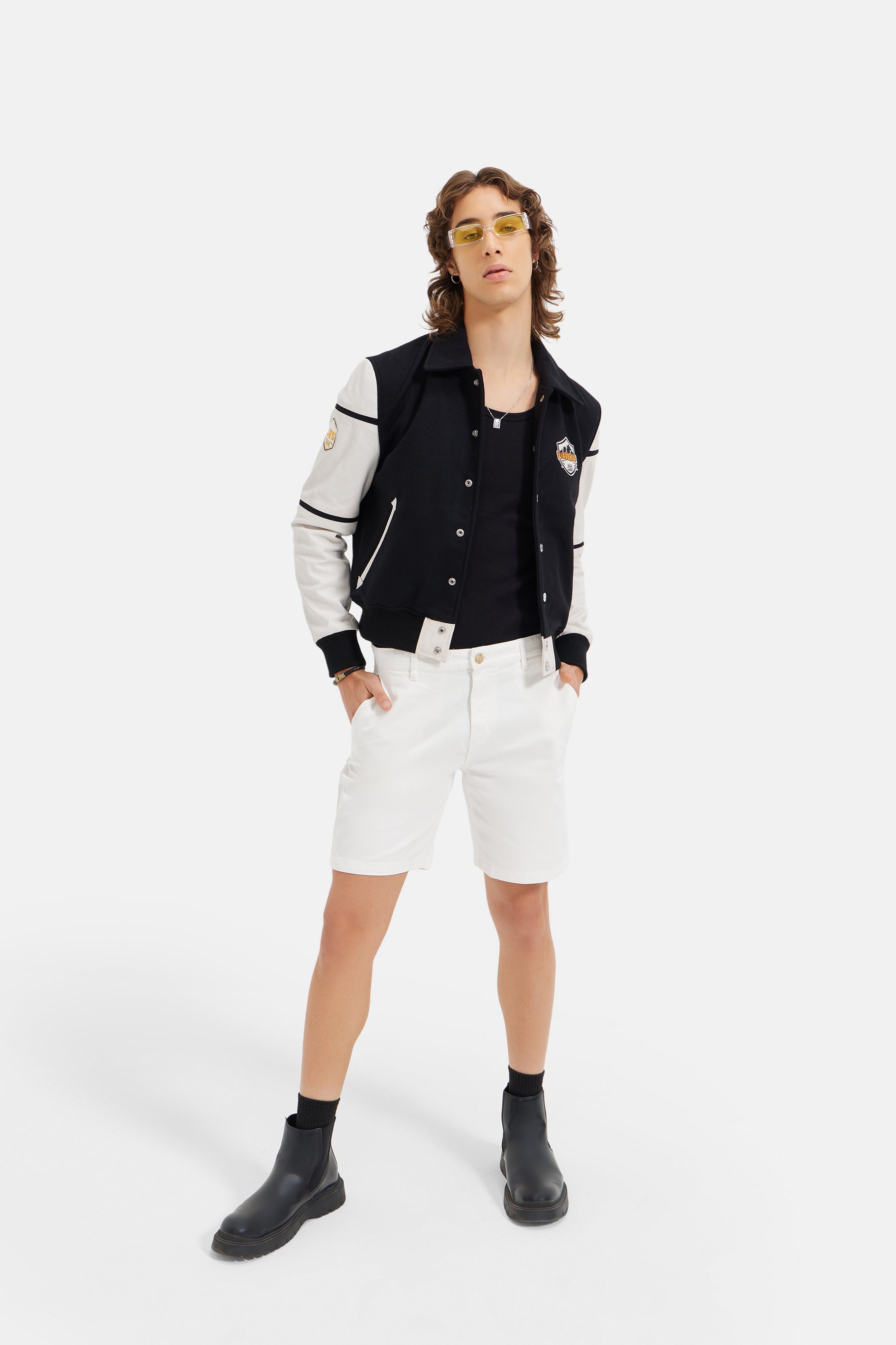 Cosmo - L'avenir Asia 2020 Varsity Jacket - Black & White