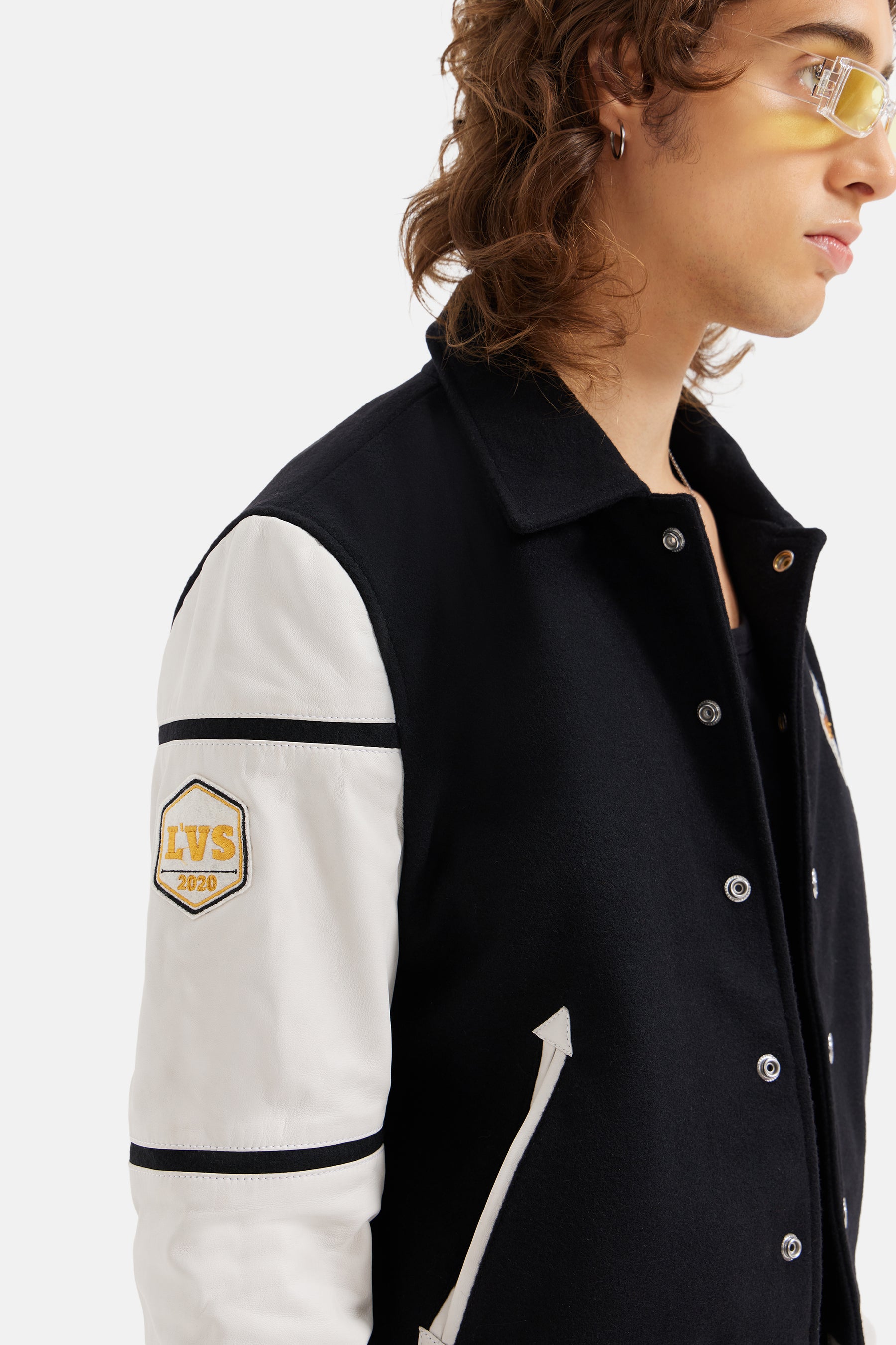 Cosmo - L'avenir Asia 2020 Varsity Jacket - Black & White