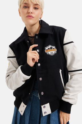 Cosmo - L'avenir Asia 2020 Varsity Jacket - Black & White