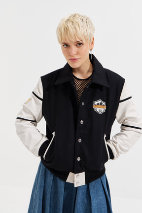 Cosmo - L'avenir Asia 2020 Varsity Jacket - Black & White