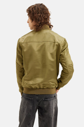 Solaris - Nylon Bomber Jacket - Khaki