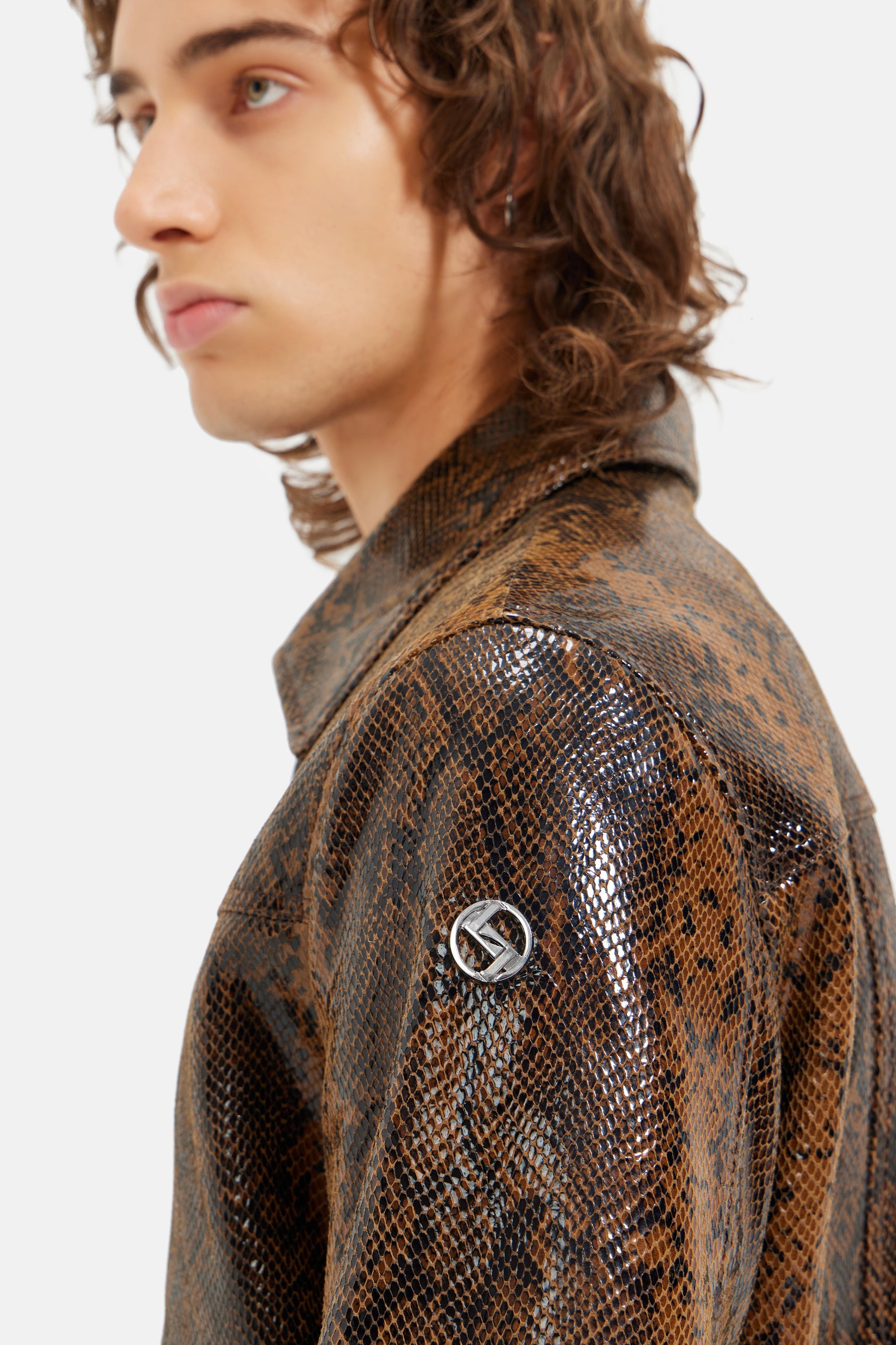 Diablo - Leather Zipper Jacket - Python