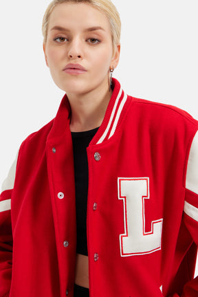 Sonic - L'avenir Teddy Jacket - Red & White