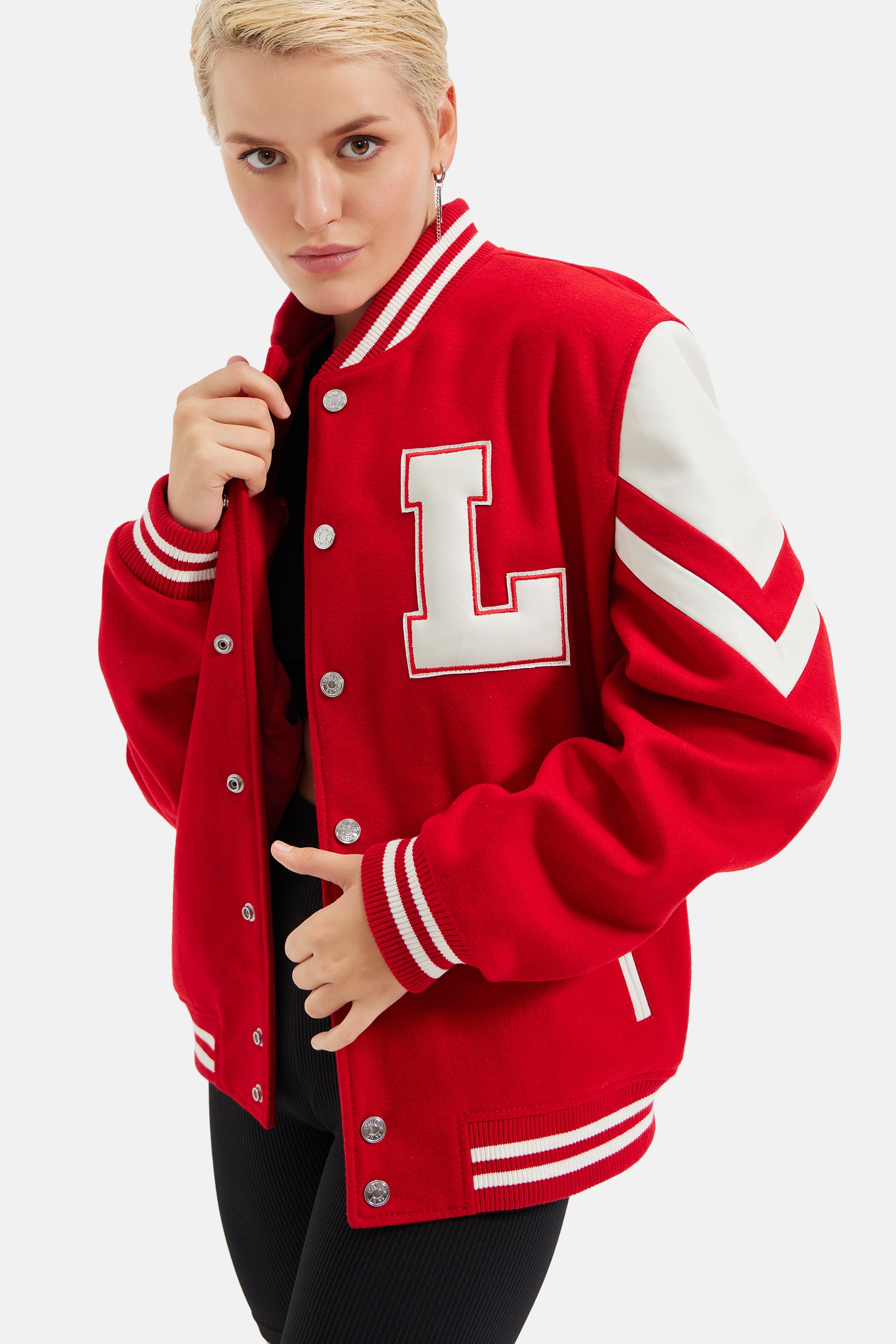 Sonic - L'avenir Teddy Jacket - Red & White