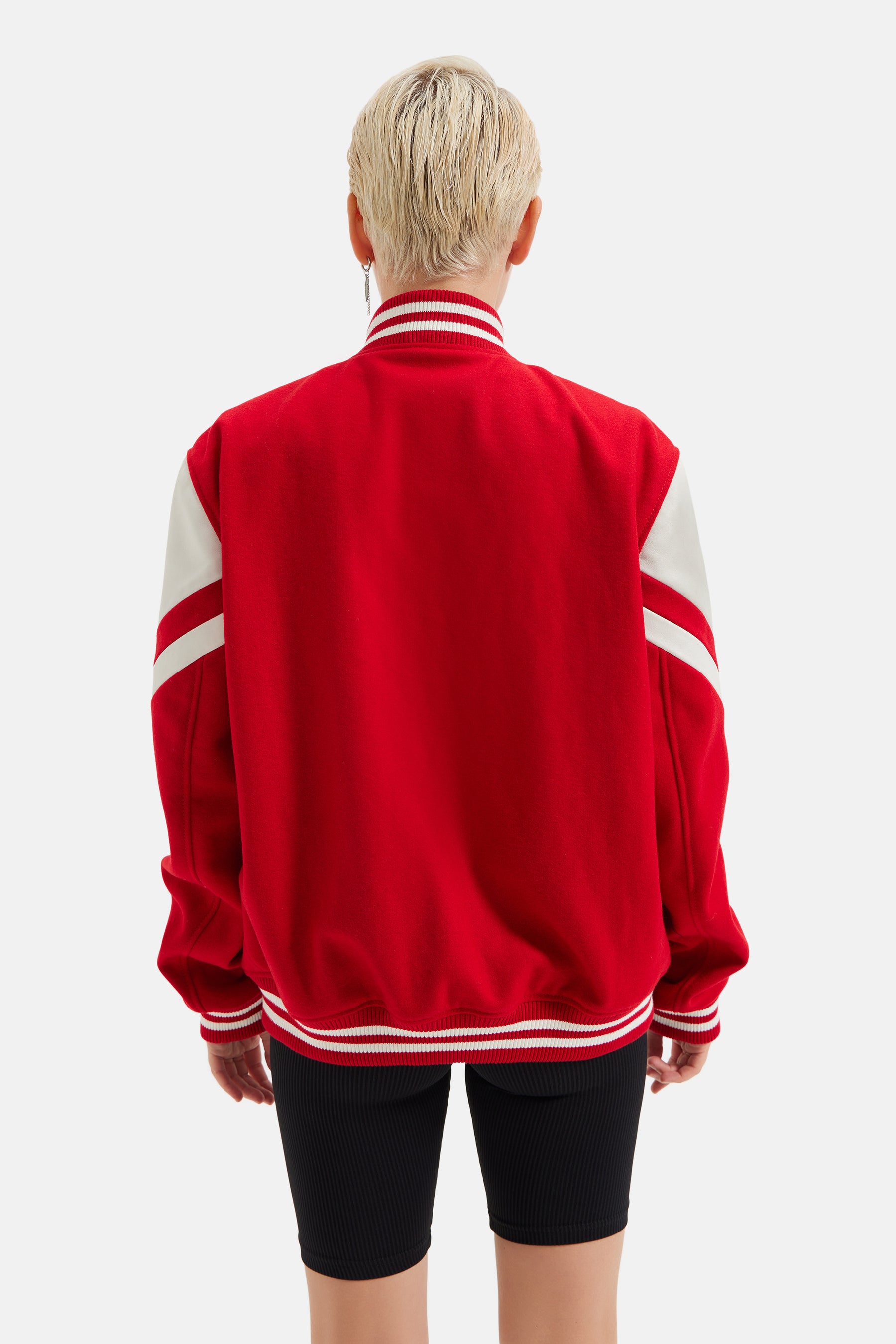 Sonic - L'avenir Teddy Jacket - Red & White