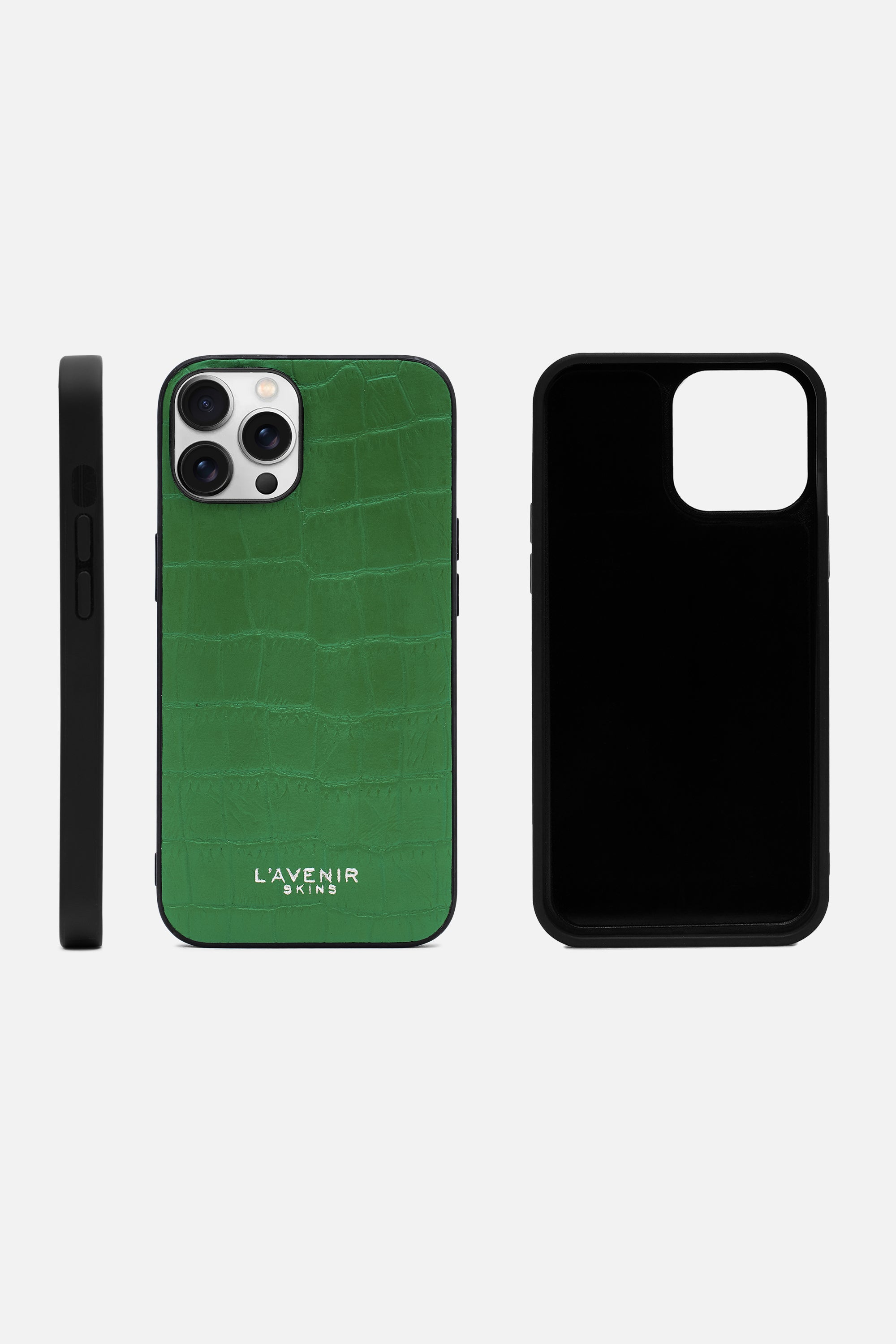 iPhone Croco Case - Emerald Green