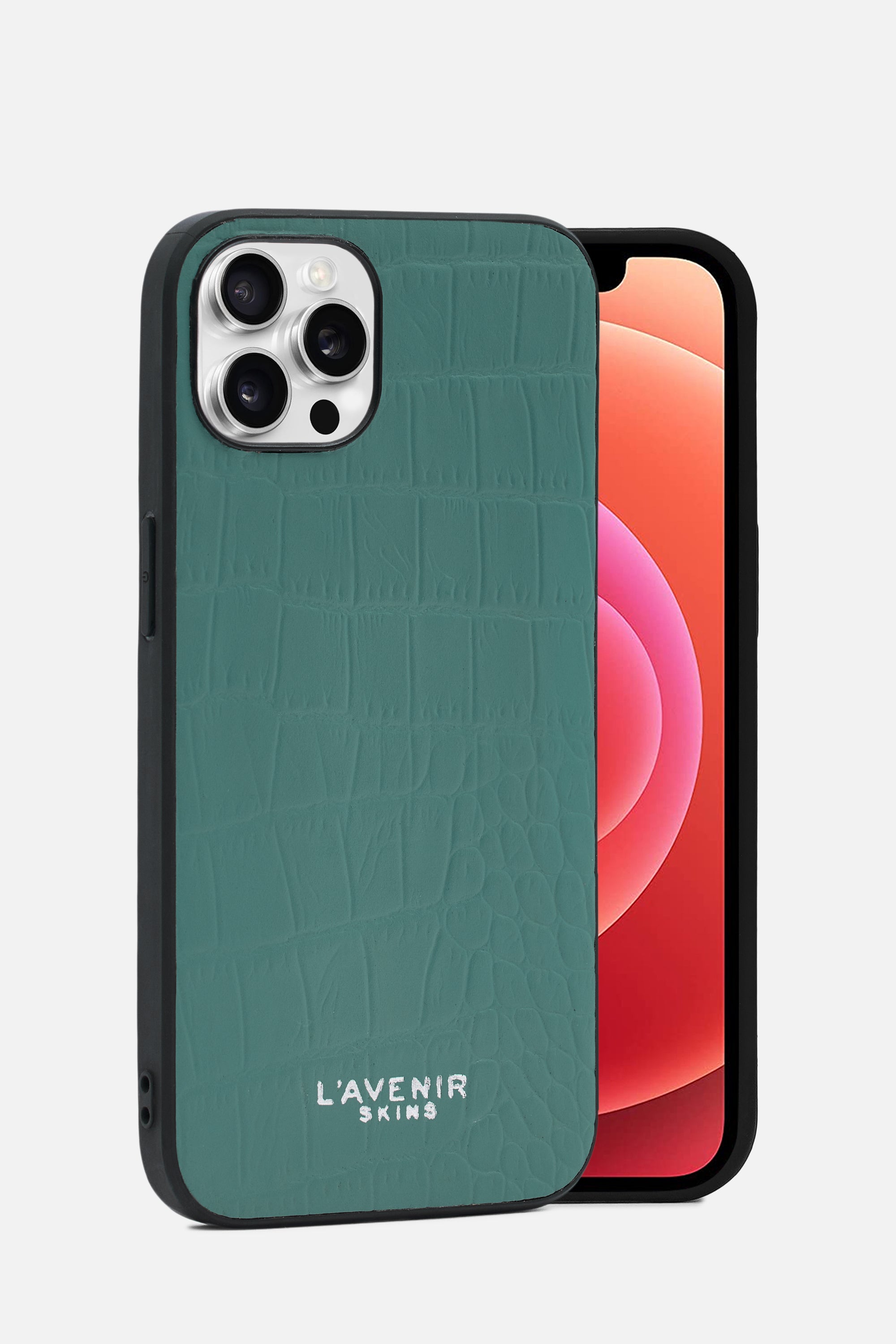 iPhone Croco Case - Bondi Blue