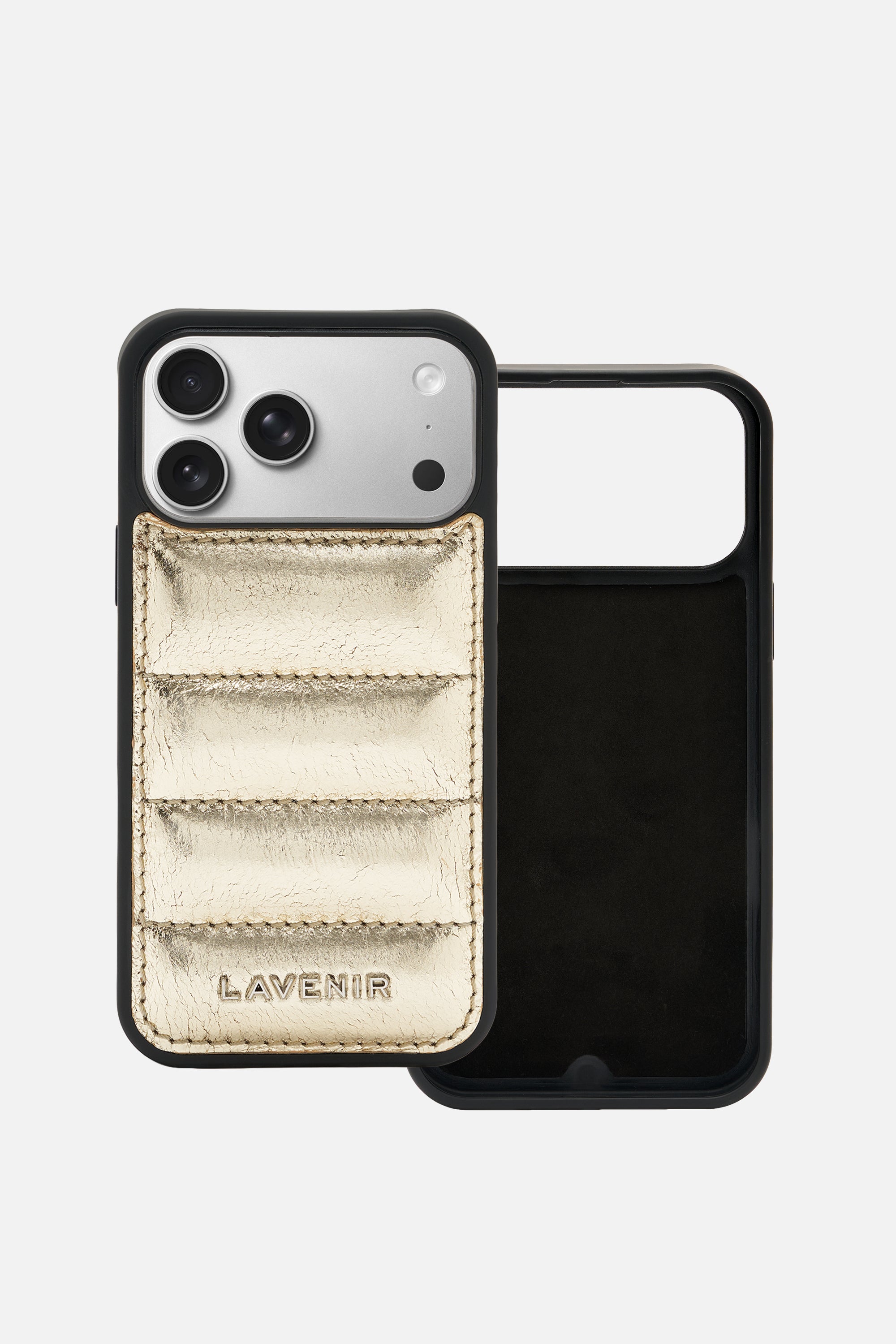 Iphone Case - Quilted Metallic - Gold