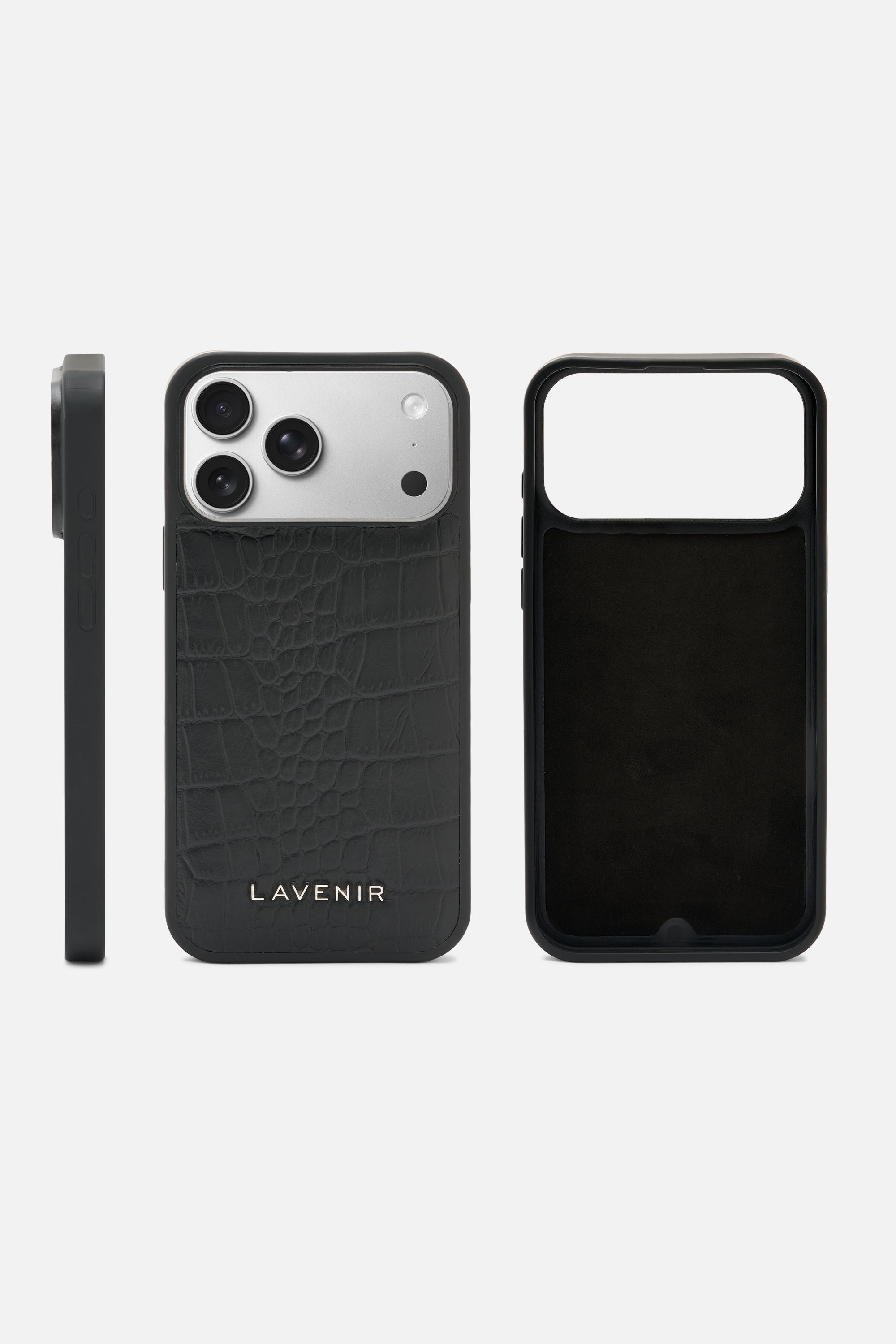iPhone Croco Case - Black
