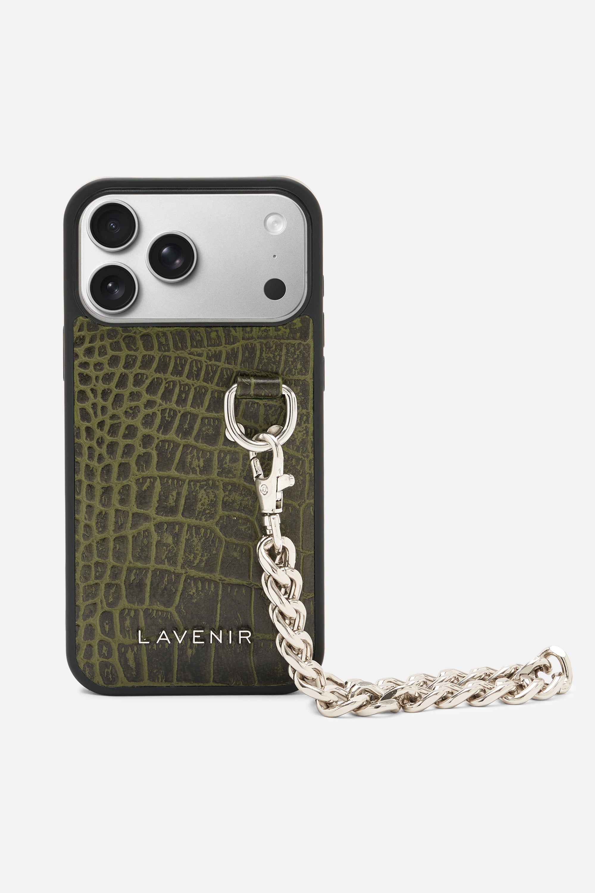 iPhone Case - Luxe Chained  - Deep Lichen Green