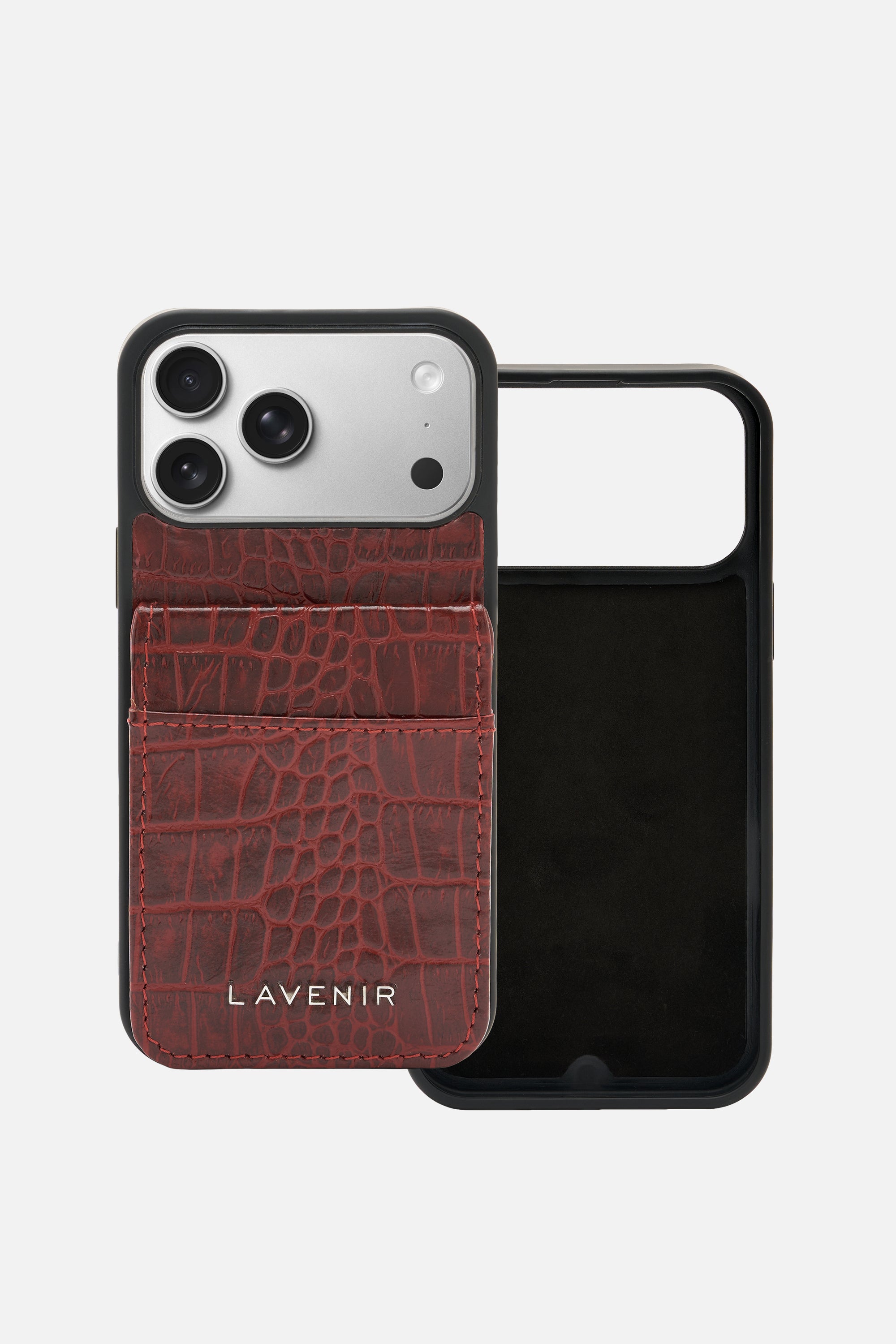 iPhone Wallet Case - Croco Red Potting Soil