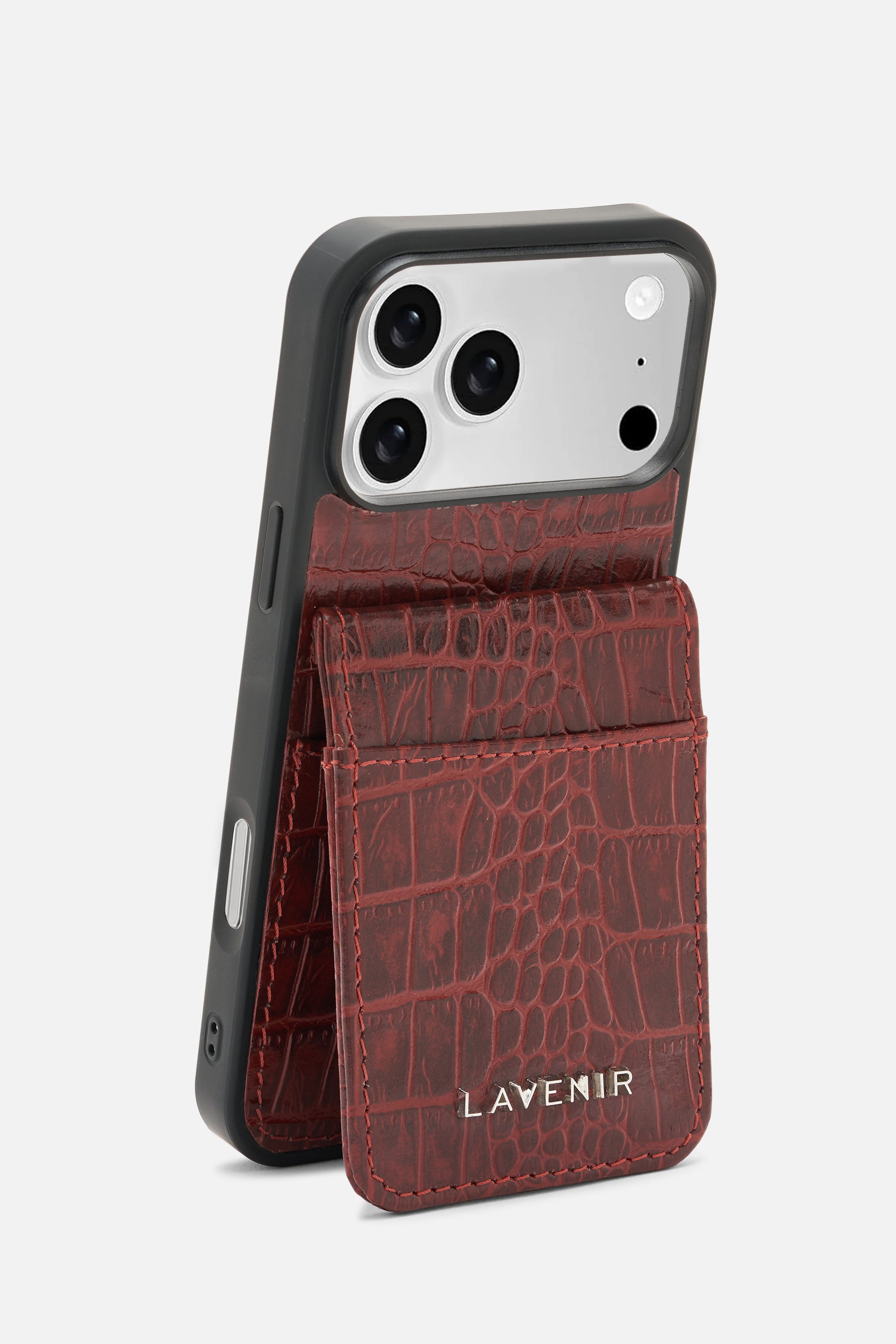 iPhone Wallet Case - Croco Red Potting Soil