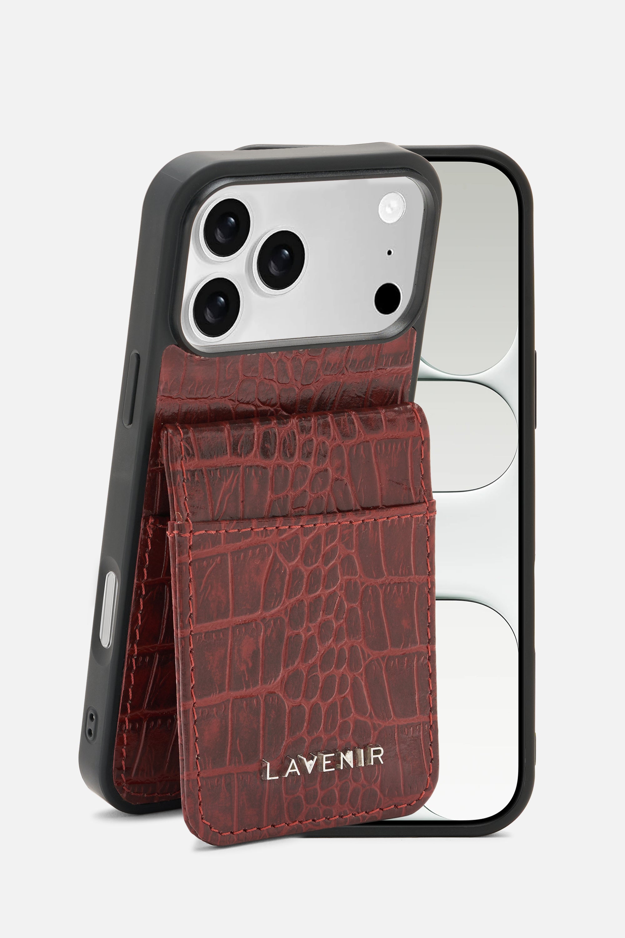 iPhone Wallet Case - Croco Red Potting Soil